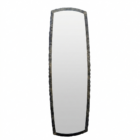 MIR169 TALL OBLONG BROWN GOLD METAL MIRROR 182X60CM