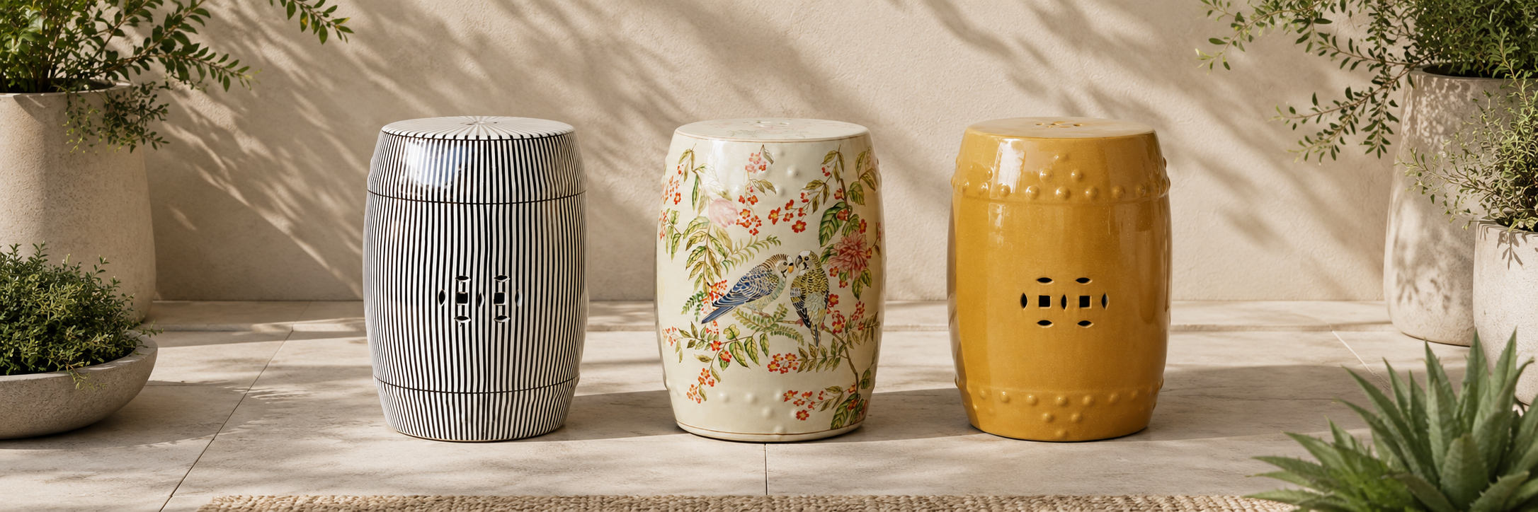 Ceramic Garden Stools
